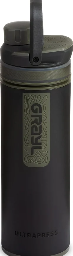 Water Purification-Grayl UltraPress Purifier Bottle - Camp Black
