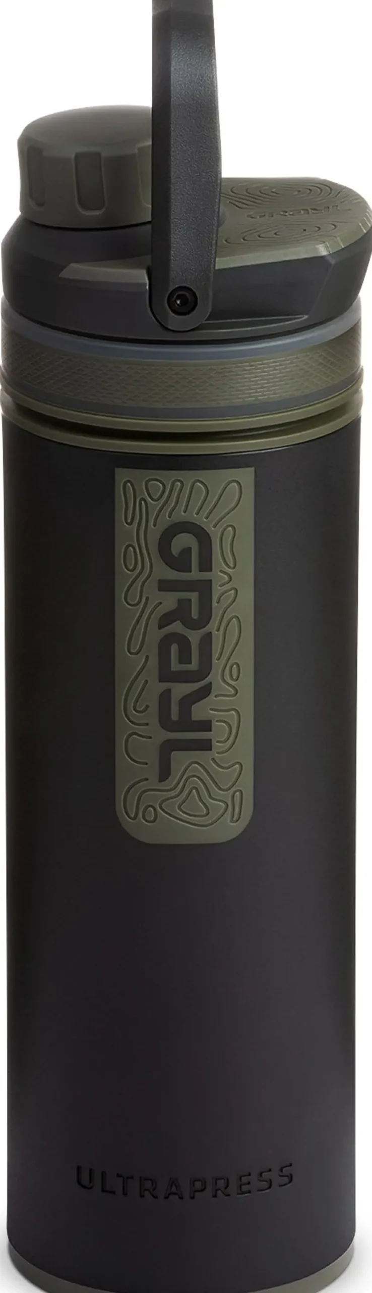 Water Purification-Grayl UltraPress Purifier Bottle - Camp Black