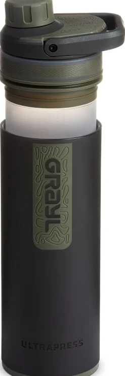 Water Purification-Grayl UltraPress Purifier Bottle - Camp Black