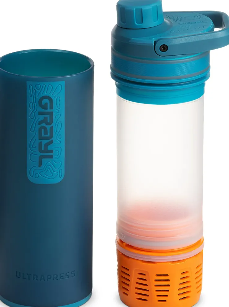 Water Purification-Grayl UltraPress Purifier Bottle - Forest Blue