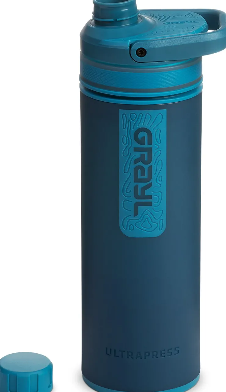 Water Purification-Grayl UltraPress Purifier Bottle - Forest Blue