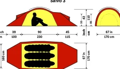 Backpacking & Lightweight Tents-Hilleberg Saivo 3 Tent - Green