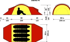 Backpacking & Lightweight Tents-Hilleberg Saivo 4 Tent - Green
