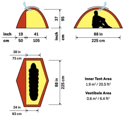 Backpacking & Lightweight Tents-Hilleberg Soulo BL Tent - Red