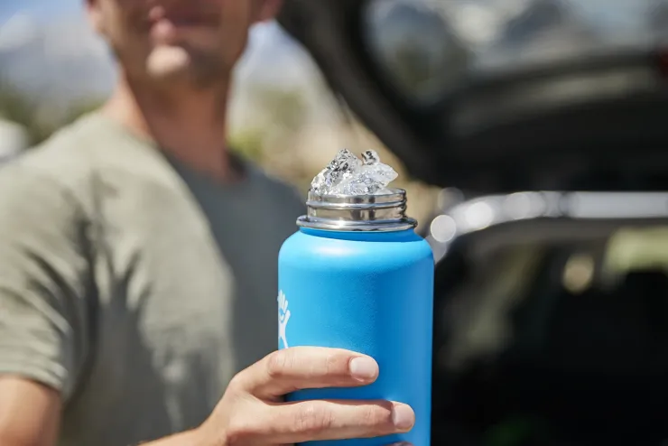 Water Bottles-Hydro Flask 32oz Wide Mouth Bottle - Stone