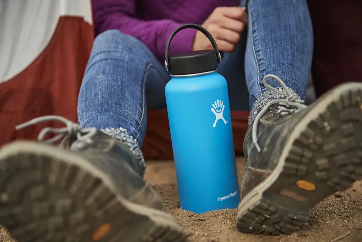 Water Bottles-Hydro Flask 32oz Wide Mouth Bottle - Stone