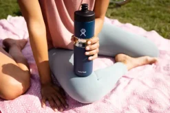 Water Bottles-Hydro Flask 20oz Wide Mouth Insulated Sport Bottle - Goji