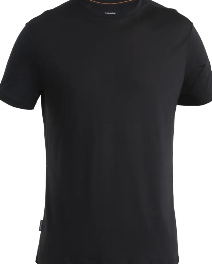 T-Shirts & Baselayers-Icebreaker Mens Merino 125 Cool-Lite Sphere III SS Tee - Black