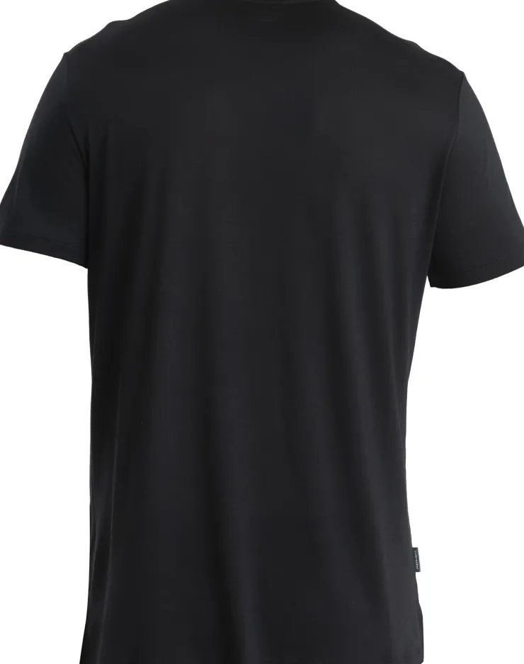 T-Shirts & Baselayers-Icebreaker Mens Merino 125 Cool-Lite Sphere III SS Tee - Black