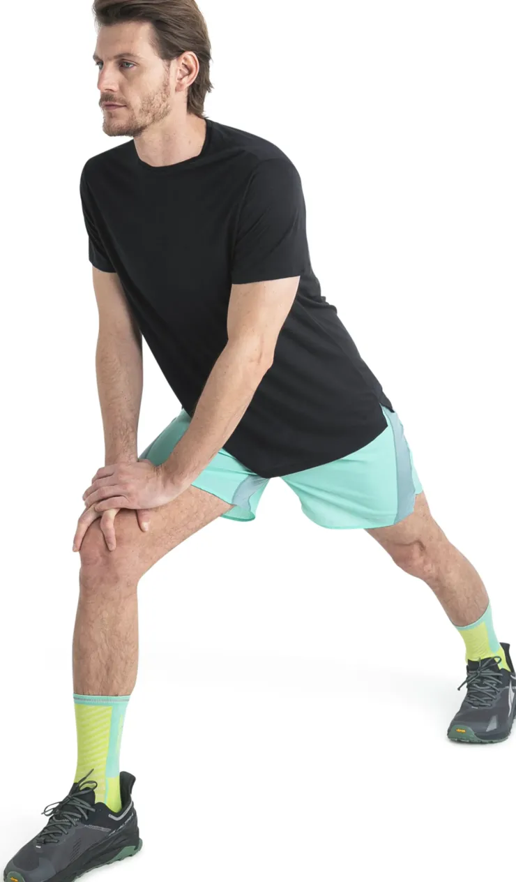 T-Shirts & Baselayers-Icebreaker Mens Merino 125 Cool-Lite Sphere III SS Tee - Black