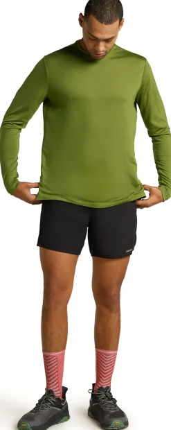 T-Shirts & Baselayers-Icebreaker Mens Merino 125 Cool-Lite Sphere III LS Tee - Spagnum
