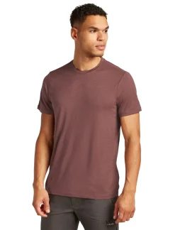 T-Shirts & Baselayers-Icebreaker Mens Merino 150 Tech Lite III SS Tee - Carob
