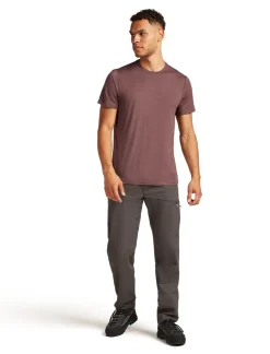 T-Shirts & Baselayers-Icebreaker Mens Merino 150 Tech Lite III SS Tee - Carob