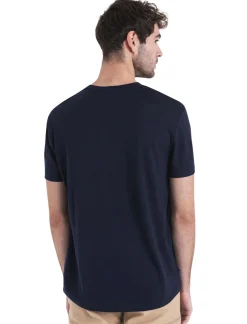 T-Shirts & Baselayers-Icebreaker Mens Merino 150 Tech Lite III SS Tee - Midnight Navy