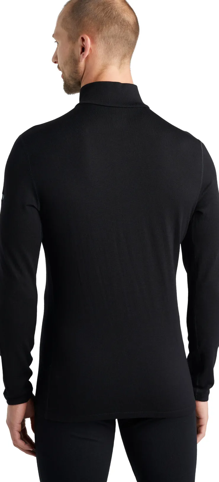 T-Shirts & Baselayers-Icebreaker Mens 260 Tech LS Half Zip Top - Black