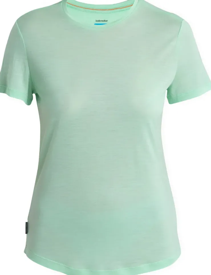 T-Shirts & Baselayers-Icebreaker Womens Merino 125 Cool-Lite Sphere III SS Scoop Tee - Glass