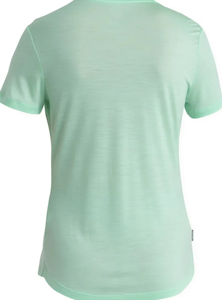 T-Shirts & Baselayers-Icebreaker Womens Merino 125 Cool-Lite Sphere III SS Scoop Tee - Glass