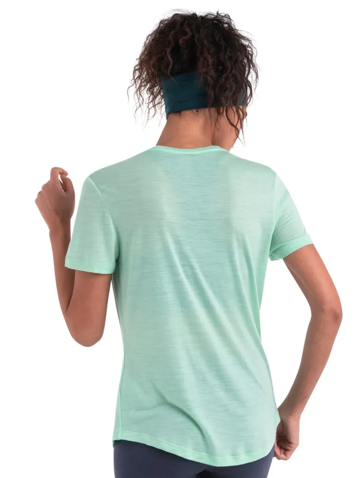 T-Shirts & Baselayers-Icebreaker Womens Merino 125 Cool-Lite Sphere III SS Scoop Tee - Glass
