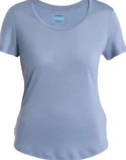 T-Shirts & Baselayers-Icebreaker Womens Merino 125 Cool-Lite Sphere III SS Scoop Tee - Kyanite