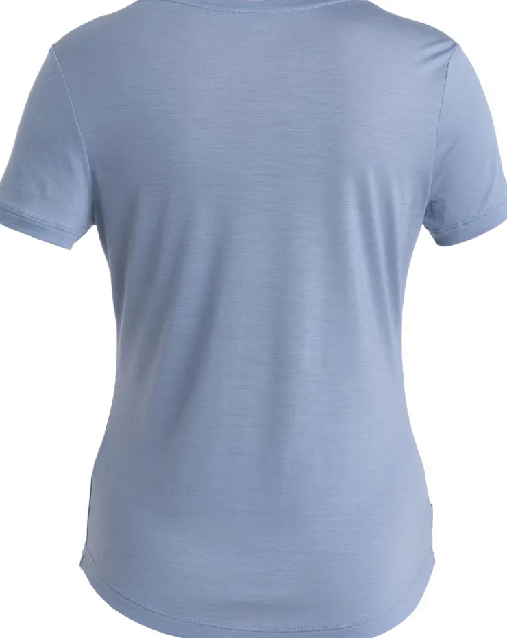T-Shirts & Baselayers-Icebreaker Womens Merino 125 Cool-Lite Sphere III SS Scoop Tee - Kyanite