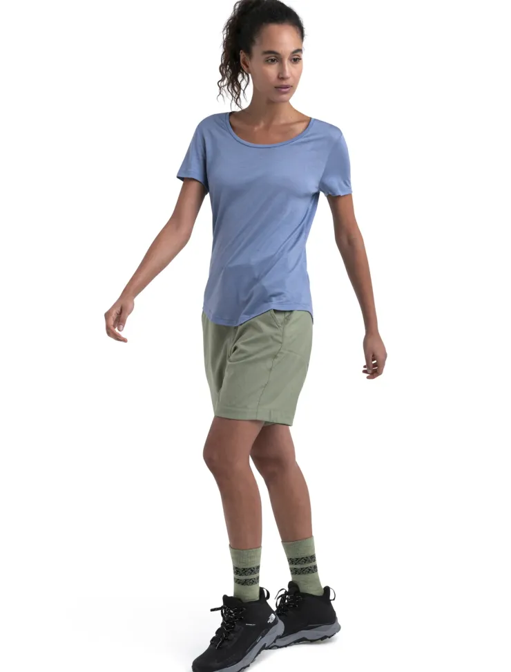 T-Shirts & Baselayers-Icebreaker Womens Merino 125 Cool-Lite Sphere III SS Scoop Tee - Kyanite