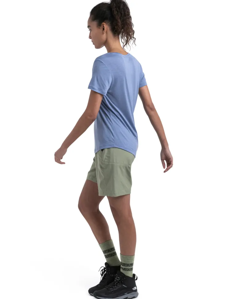T-Shirts & Baselayers-Icebreaker Womens Merino 125 Cool-Lite Sphere III SS Scoop Tee - Kyanite