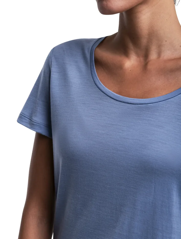 T-Shirts & Baselayers-Icebreaker Womens Merino 125 Cool-Lite Sphere III SS Scoop Tee - Kyanite