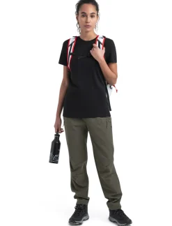 T-Shirts & Baselayers-Icebreaker Womens Merino 150 Tech Lite III SS Tee - Black