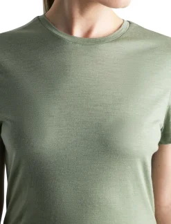 T-Shirts & Baselayers-Icebreaker Womens Merino 150 Tech Lite III SS Tee - Lichen