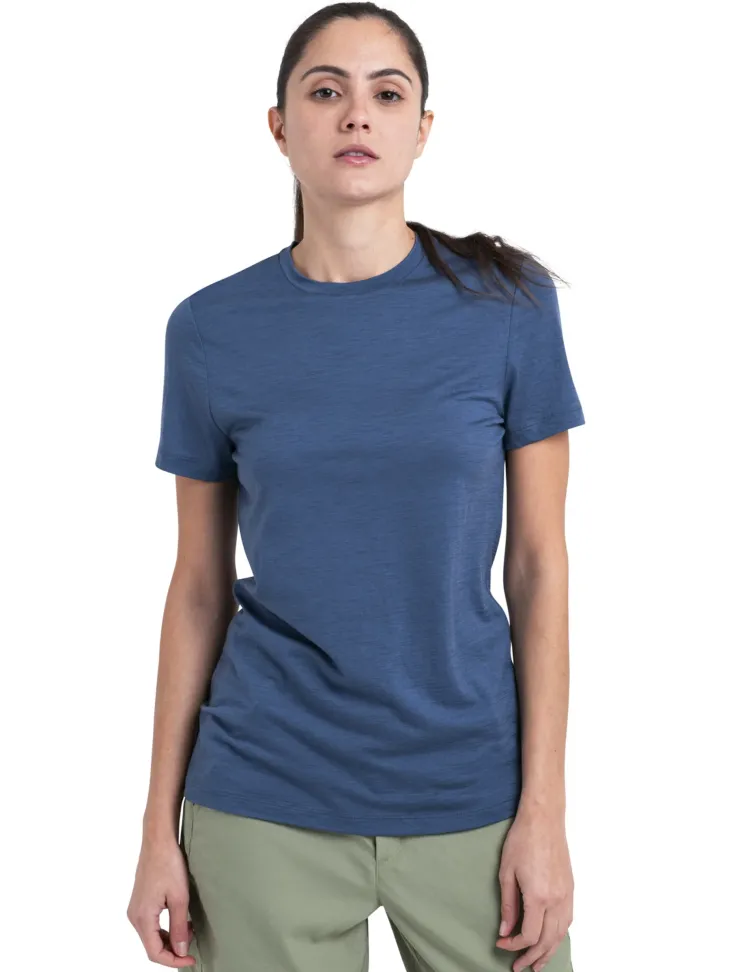 T-Shirts & Baselayers-Icebreaker Womens Merino 150 Tech Lite III SS Tee - Dawn