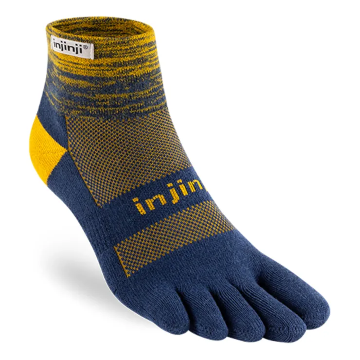 Socks|Socks-Injinji Mens Trail Midweight Mini Crew Toe socks - Moonlit