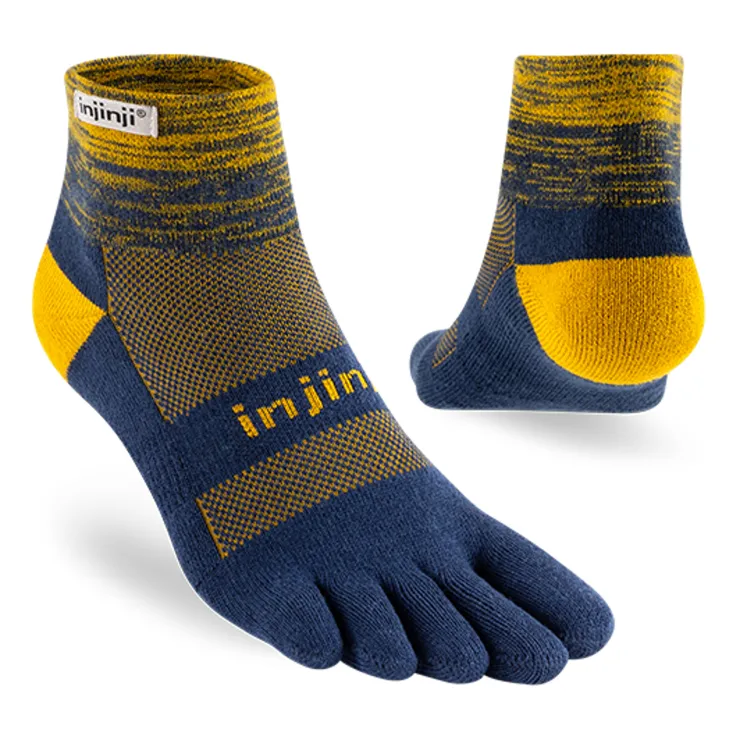 Socks|Socks-Injinji Mens Trail Midweight Mini Crew Toe socks - Moonlit