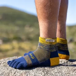 Socks|Socks-Injinji Mens Trail Midweight Mini Crew Toe socks - Moonlit