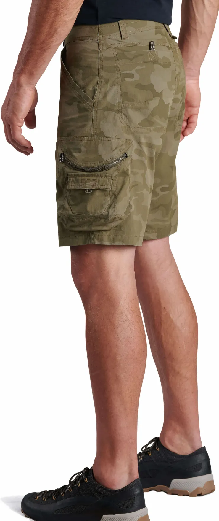 Shorts-Kuhl Mens Ambush Cargo Shorts - Green Camo