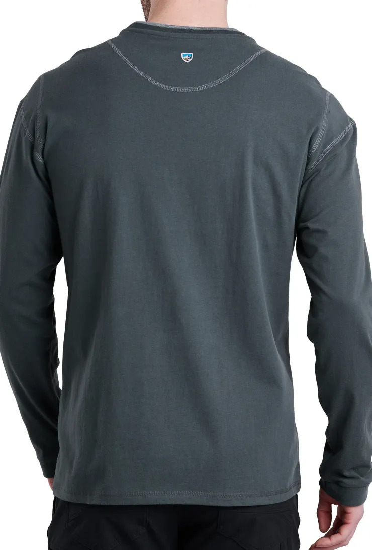 Fleece & Mid Layer-Kuhl Mens Kommando Crew - Carbon