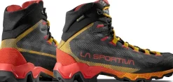 Hiking Shoes & Boots|Hiking Boots-La Sportiva Mens Aequilibrium Hike GTX Boots - Carbon-Yellow