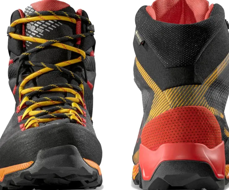Hiking Shoes & Boots|Hiking Boots-La Sportiva Mens Aequilibrium Hike GTX Boots - Carbon-Yellow