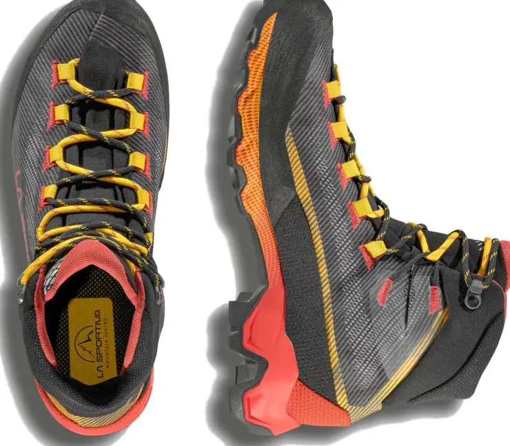 Hiking Shoes & Boots|Hiking Boots-La Sportiva Mens Aequilibrium Hike GTX Boots - Carbon-Yellow
