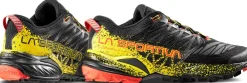 Hiking Shoes & Boots|Running Shoes-La Sportiva Mens Akasha II Running Shoe - Black-Yellow