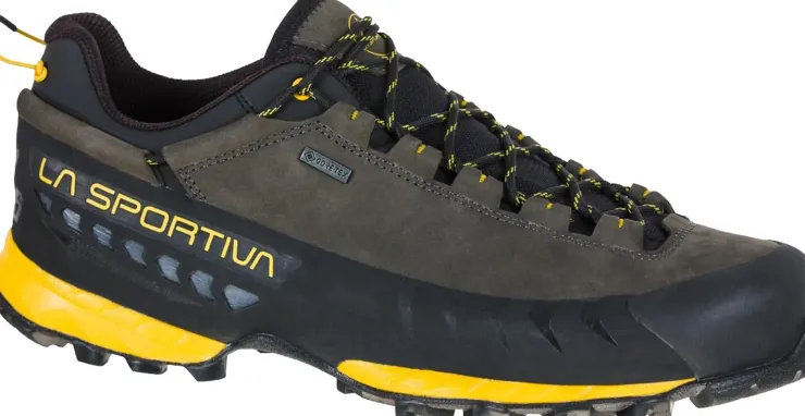Hiking Shoes & Boots|Approach Shoes-La Sportiva Mens TX5 Low GTX Shoes - Carbon-Yellow