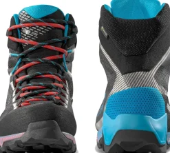 Hiking Shoes & Boots|Hiking Boots-La Sportiva Womens Aequilibrium Hike GTX Boots - Carbon-Malibu Blue