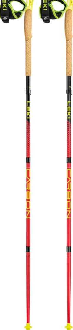 Walking Poles-Leki Ultratrail FX.One Trail Running Poles - Bright Red-Black-Neon Yellow