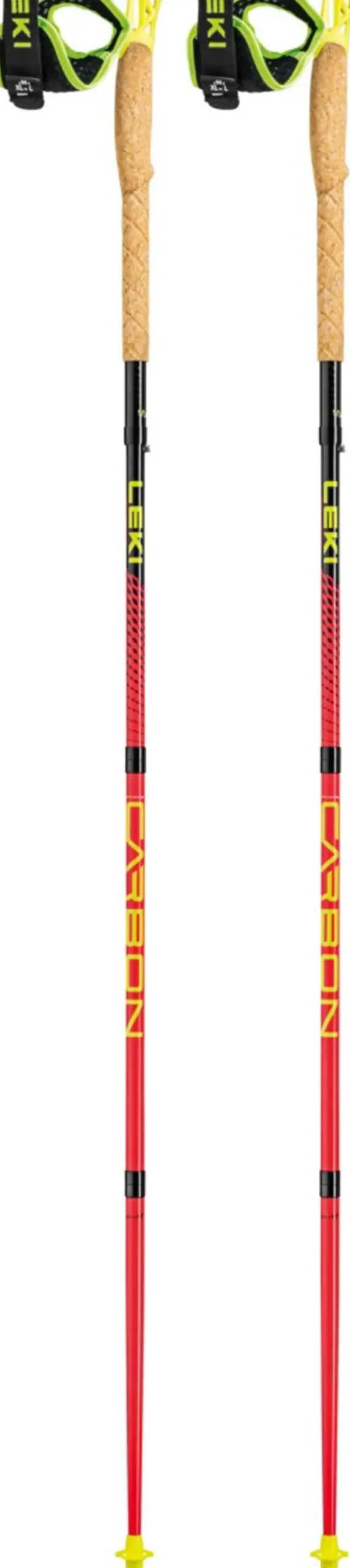 Walking Poles-Leki Ultratrail FX.One Trail Running Poles - Bright Red-Black-Neon Yellow