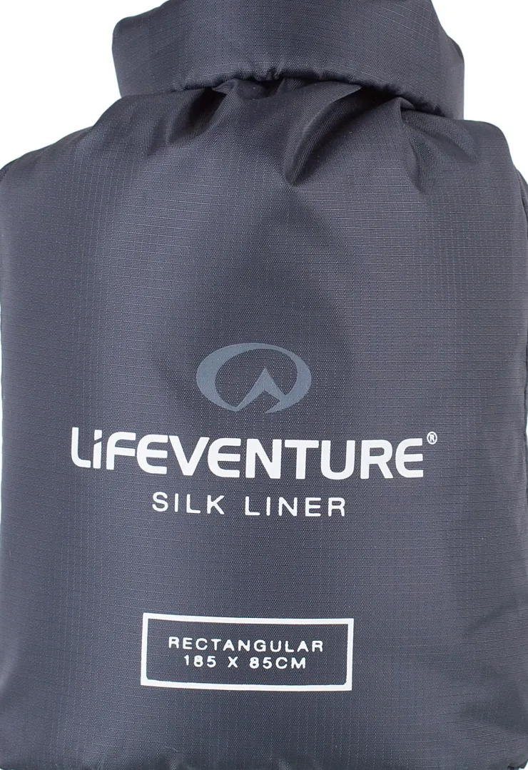 Sleep Accessories-Lifeventure Silk Sleeping Bag Liner - Rectangular