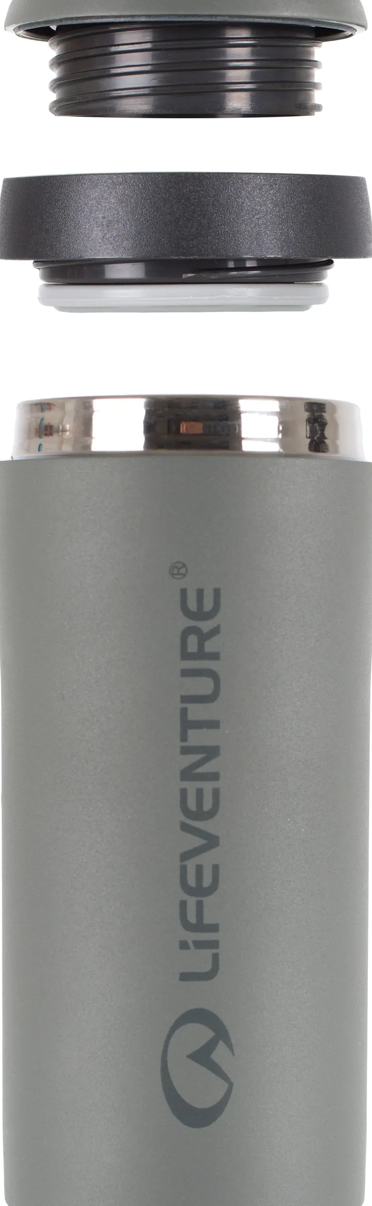 Coffee Mugs & Flasks-Lifeventure Thermal Mug - Matt Grey