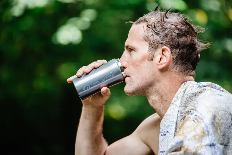 Coffee Mugs & Flasks-Lifeventure Thermal Mug - Tungsten