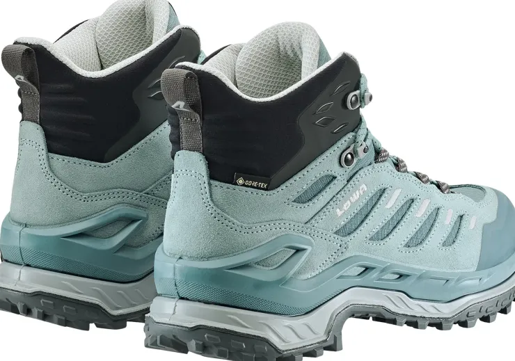 Hiking Shoes & Boots|Mid Height Boots-Lowa Womens Innovo GTX Mid Boots - Ice Blue-Light Blue