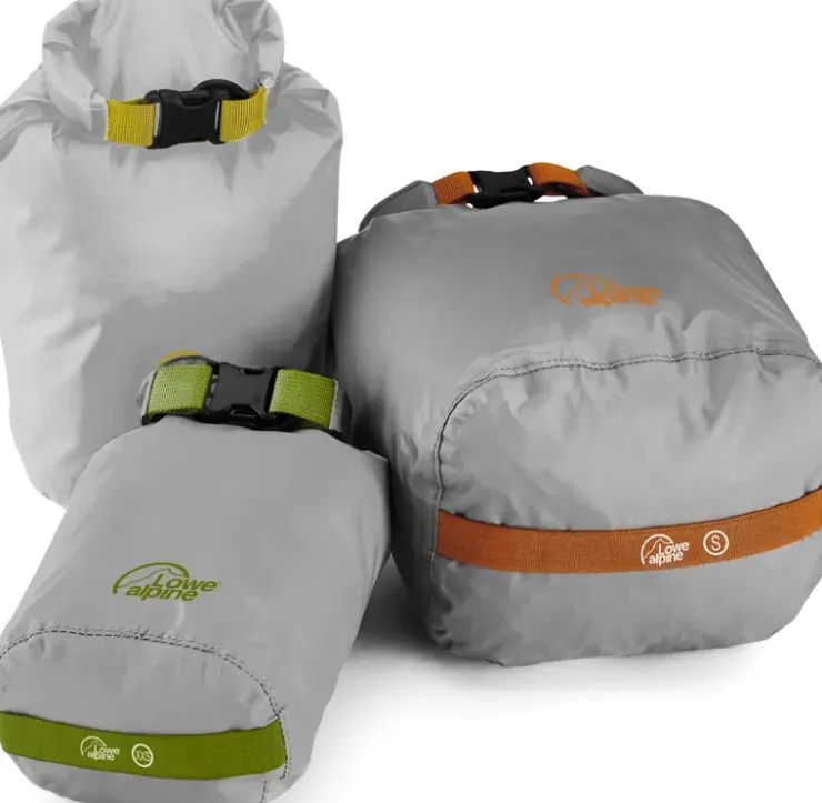 Dry Bags & Waterproof Cases-Lowe Alpine Drysack Set - Zinc