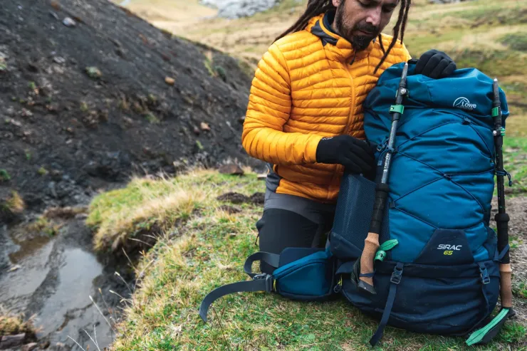 Backpacking Packs-Lowe Alpine Sirac 65 Rucksack - Ebony