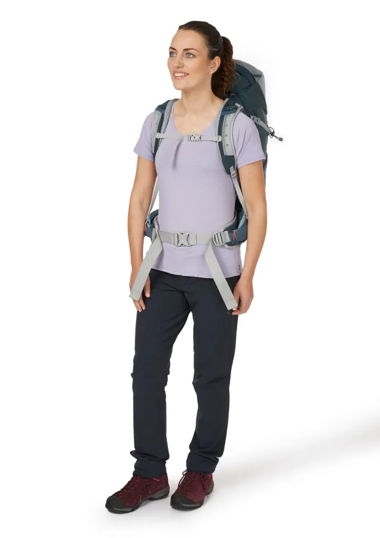 Backpacking Packs-Lowe Alpine Womens AirZone Trail Camino ND35:40 Rucksack - Orion Blue